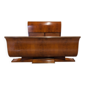 Art Deco Amboyna burl double bed