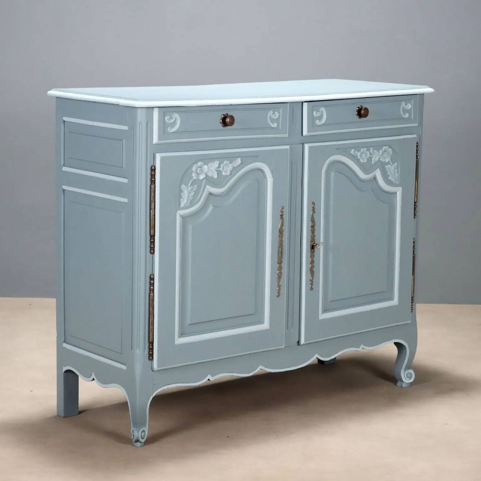Rococo-style antique cherry wood buffet, France, 20th century