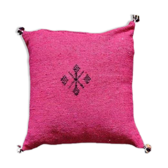 Pink Moroccan cotton cushion