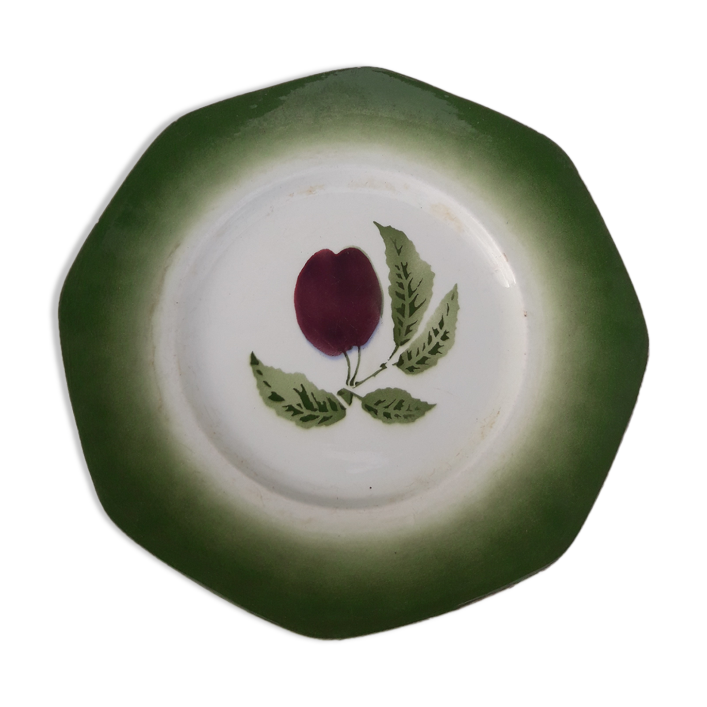 Pexonne plum pattern plate diam 19.8 cm