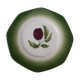 Pexonne plum pattern plate diam 19.8 cm