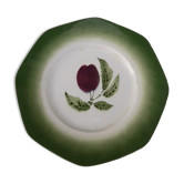 Assiette en dessert de Pexonne motif prune diam 19,8 cm