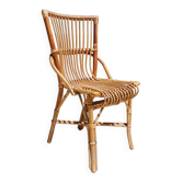 Chaise rotin adulte 1960