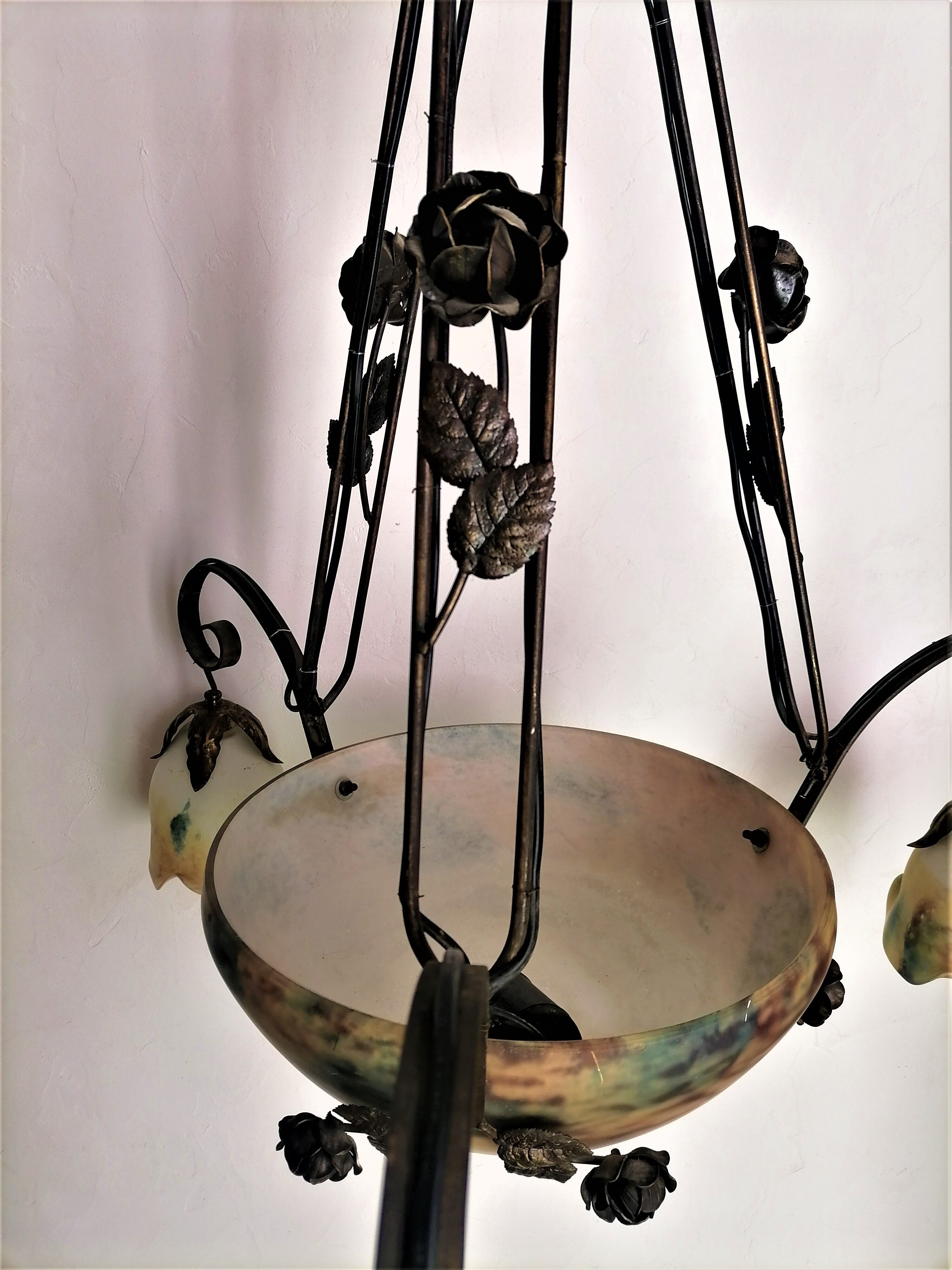 Chandelier, art deco