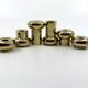 6 small brass candlesticks • Landskrona Mässing • Sweden • Circa 1978