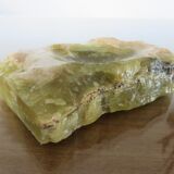 Brutalist ashtray in green oxyx