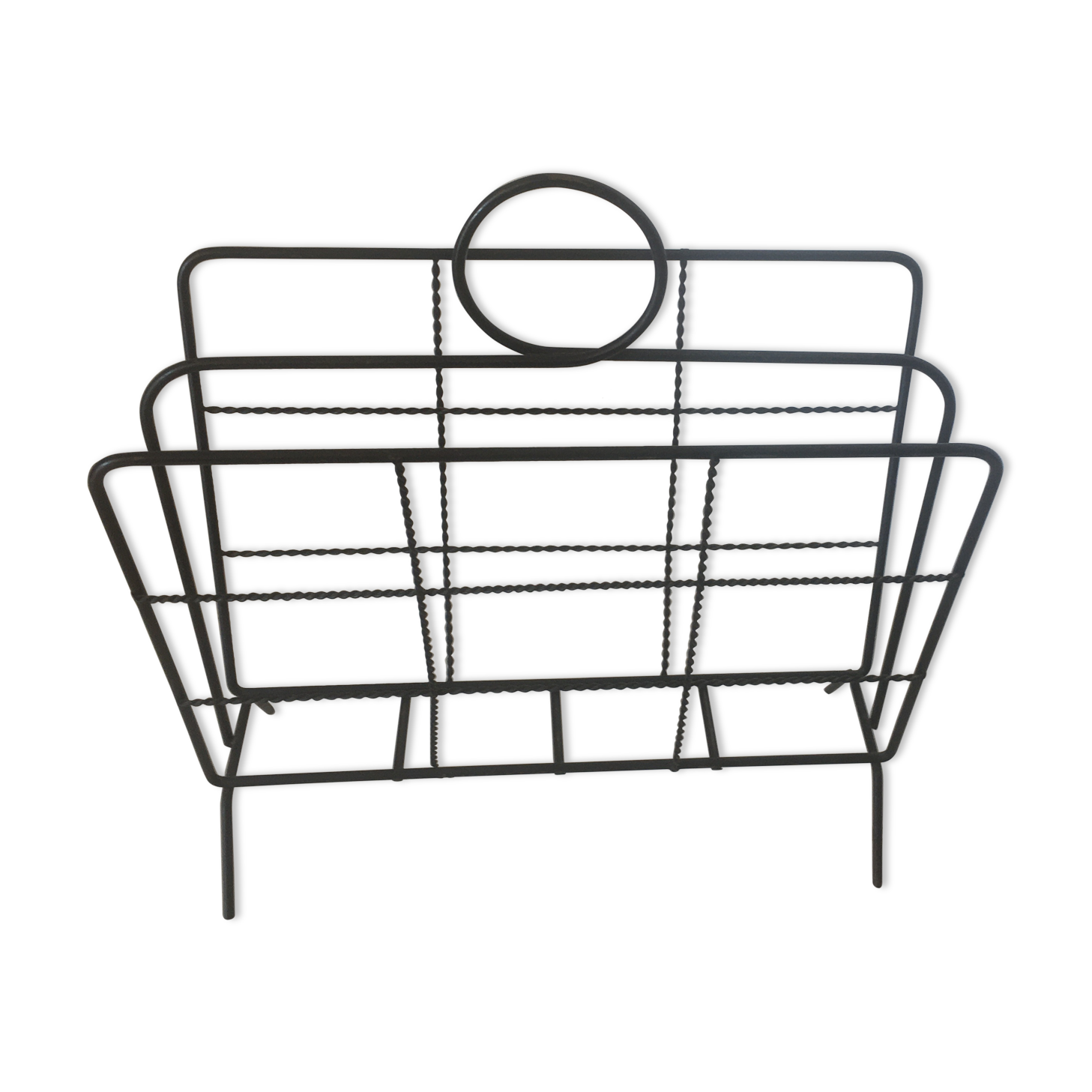 Black metal magazine door