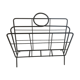 Porte revues en métal noir