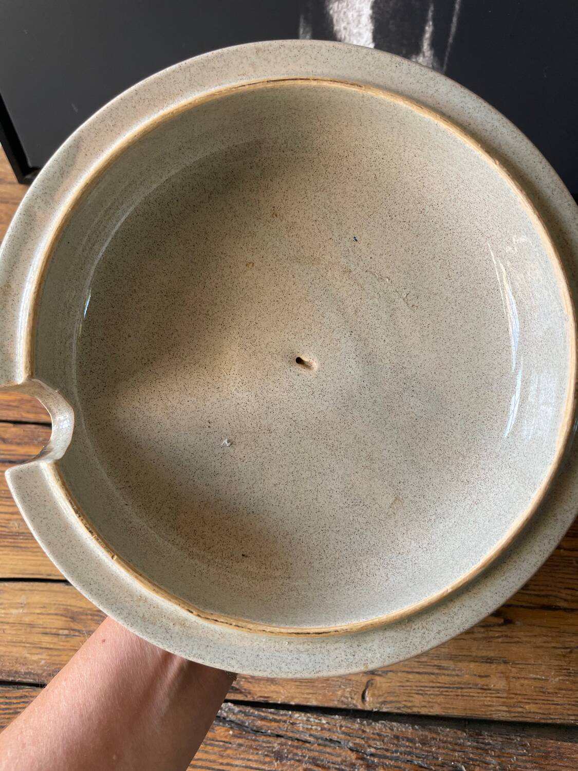 Vintage stoneware soup tureen