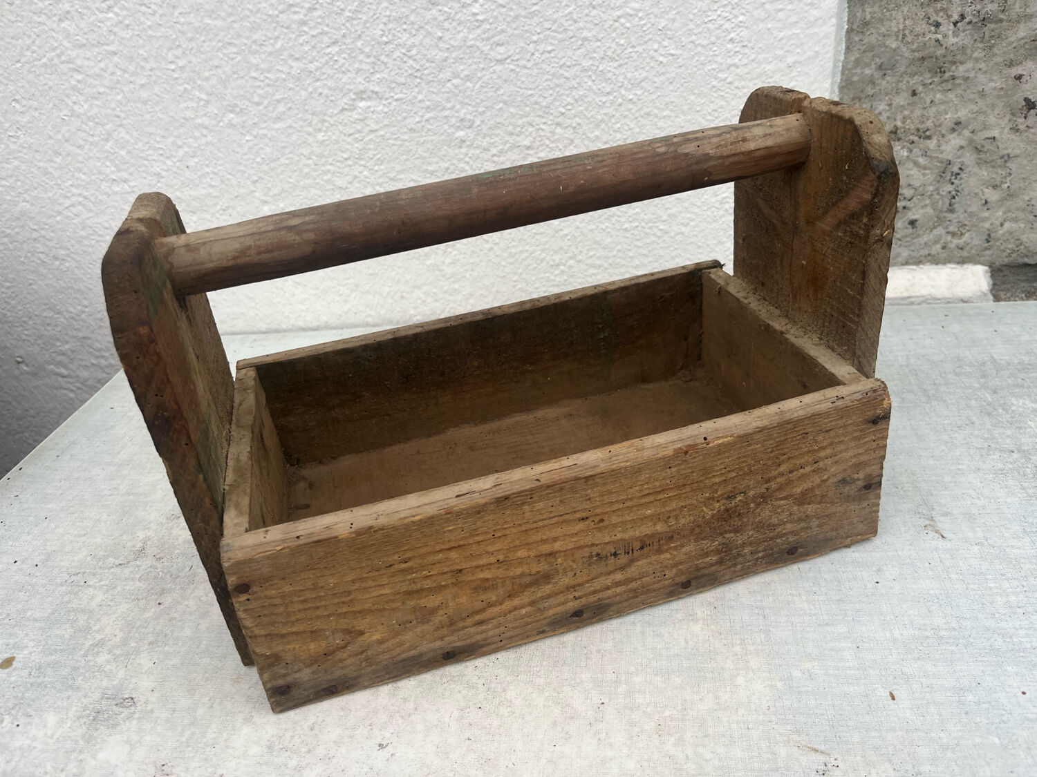 Old wooden basket