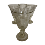 Set of 4 glasses of Biot 14cm