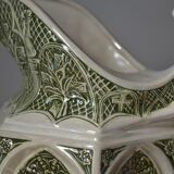 Decorative pitcher/sculpture in ceramic signed JMS