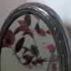 Oval table mirror Belle Époque — silver-plated on brass, late 19th century