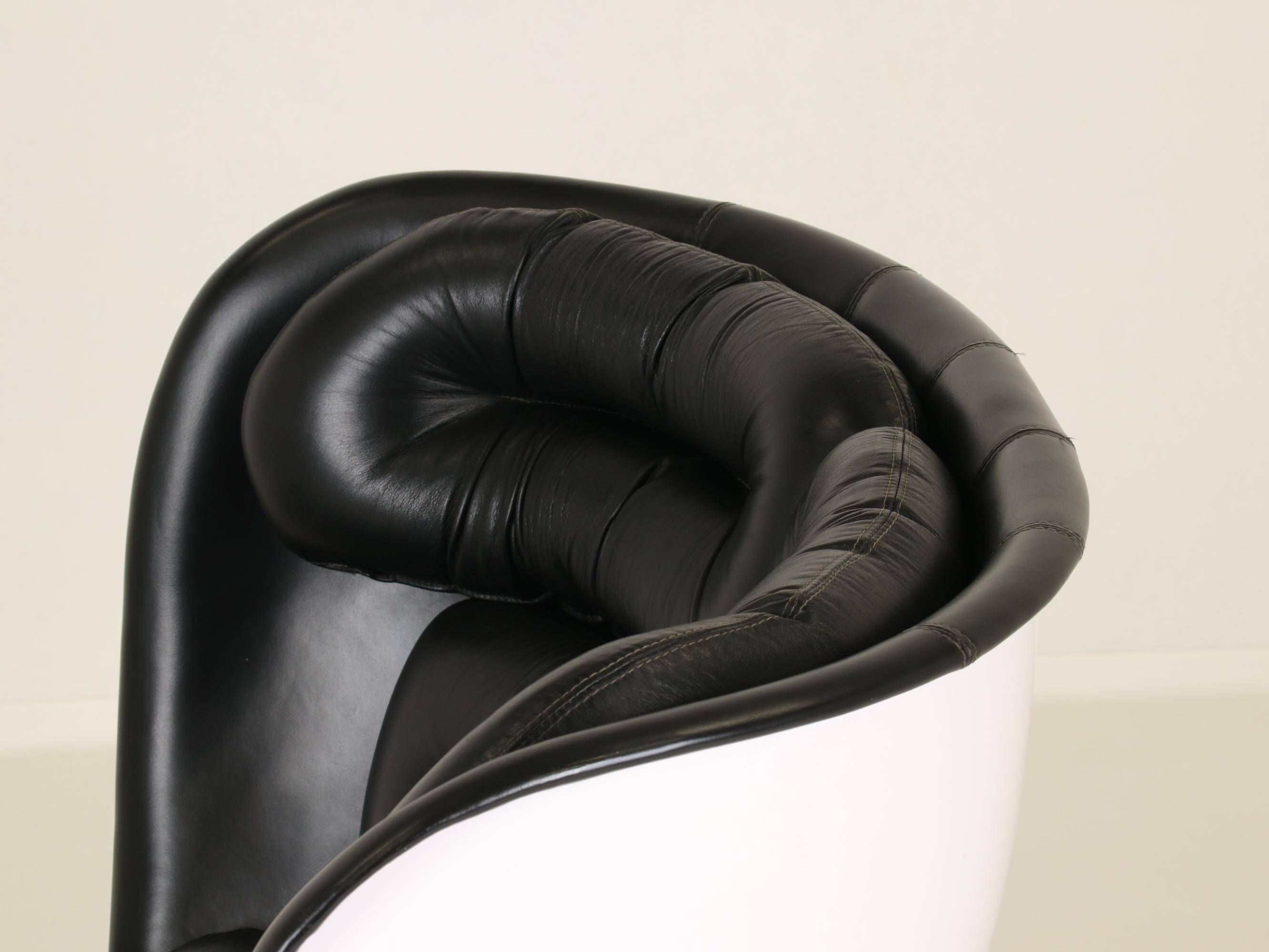 Elda Chair and Ottoman by Joe Colombo for Comfort, Italy, 1970s