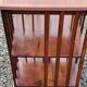 Art Deco style revolving bookcase in walnut and oak