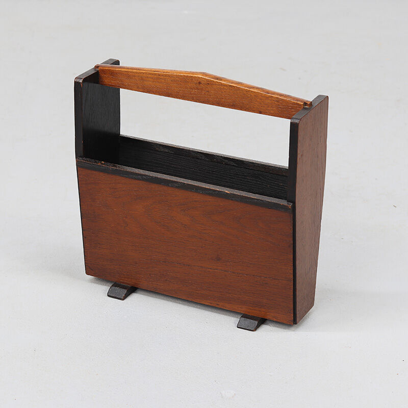 Antique Dutch Art Deco Bauhaus Magazine Rack