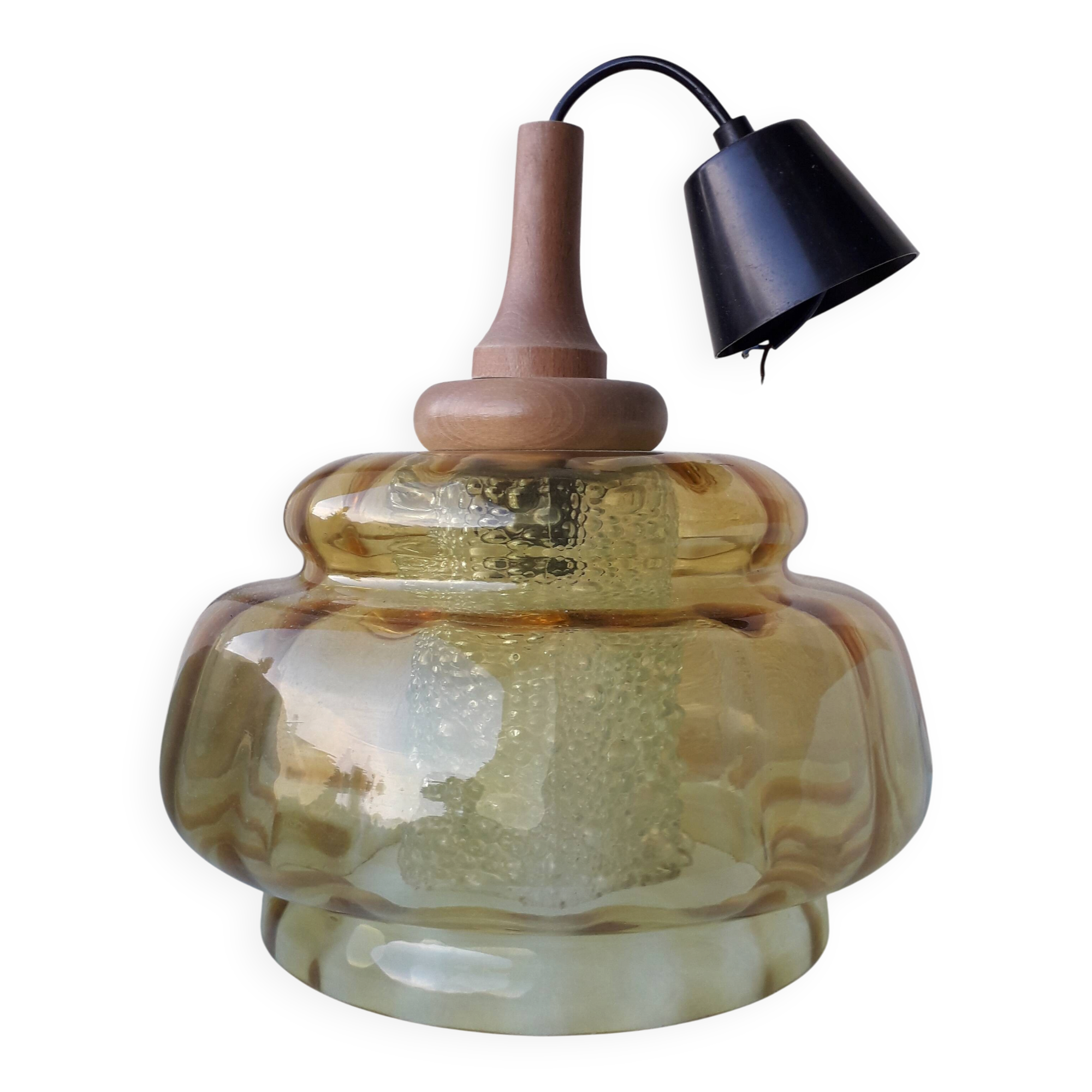 Scandinavian style glass pendant light