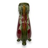 Slip floral decoration signed FM