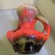 Red ceramic vase vallauris, vintage 50s/60s
