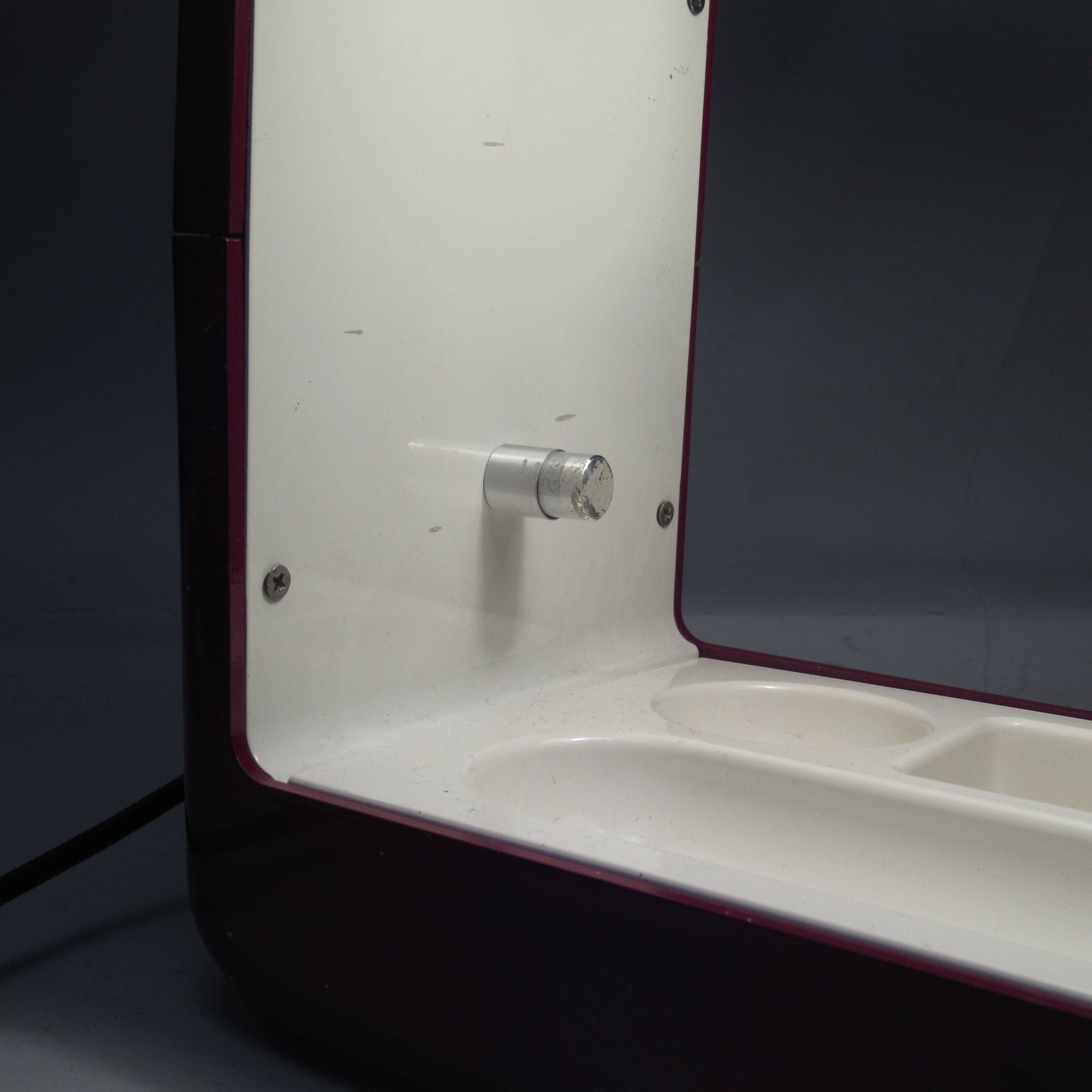 Lampe Isos bordeaux Giotto Stoppino Tronconi 1972
