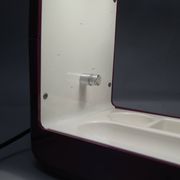 Lampe Isos bordeaux Giotto Stoppino Tronconi 1972