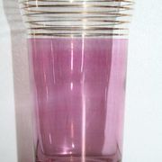 Service has lemonade pitcher and 7 glasses glass