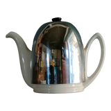 Old teapot Salam tea Villeroy & Boch porcelain and metal ~ 50s