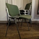 Set of 4 DSC 106 Chairs by Giancarlo Piretti for Castelli / Anonima