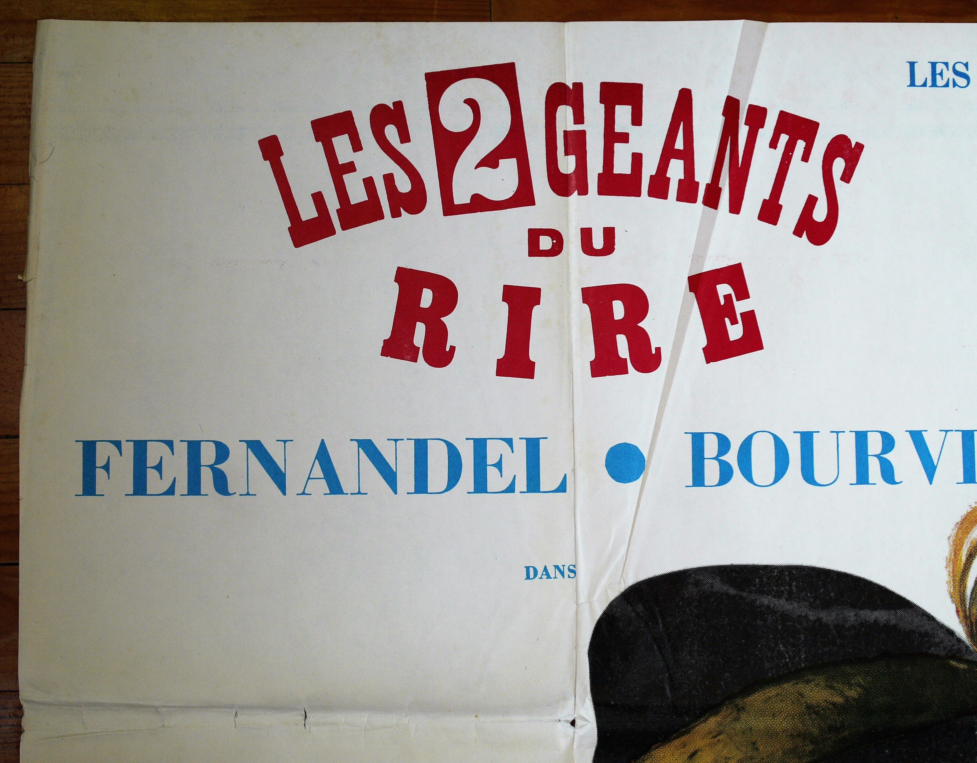 Original movie poster "La cuisine au beurre, Fernandel & Bourvil"