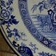 Plat Creil et Montereau décor chinois bleu