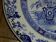 Dish Creil and Montereau blue Chinese decoration