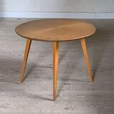 Round coffee table with compass base
