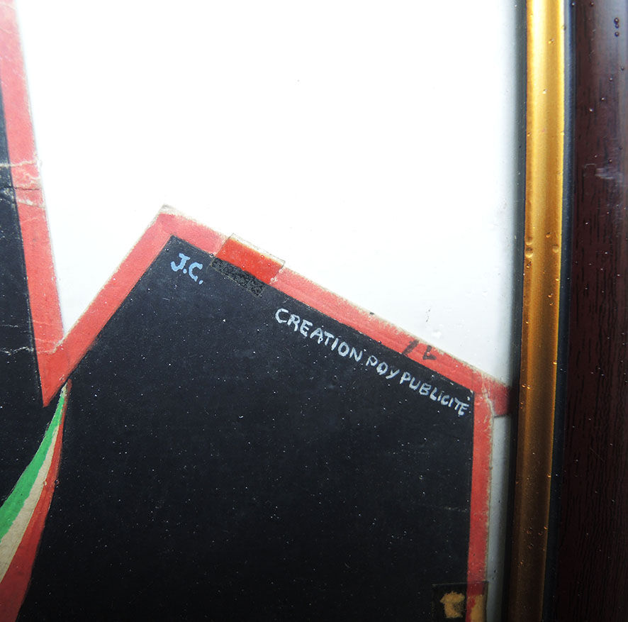 Old framed poster J Serpantie & Cie