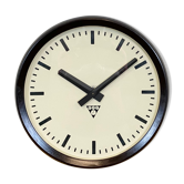 Industrial Bakelite Factory Wall Clock from Pragotron, 1960s
