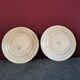 Slip fruit plates Faience New Givors