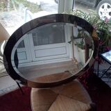 Italian oval mirror by Antonio Lupi for Cristal Luxor
