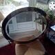 Italian oval mirror by Antonio Lupi for Cristal Luxor