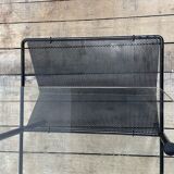 Metal and glass coffee table gérard guermomprez 1956