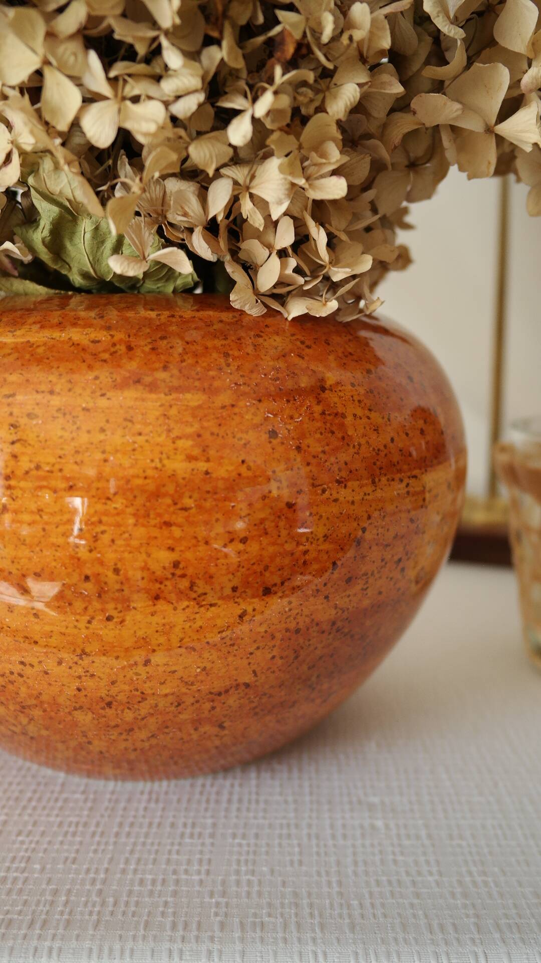 Hubert Olivier 20th century ceramic ball vase