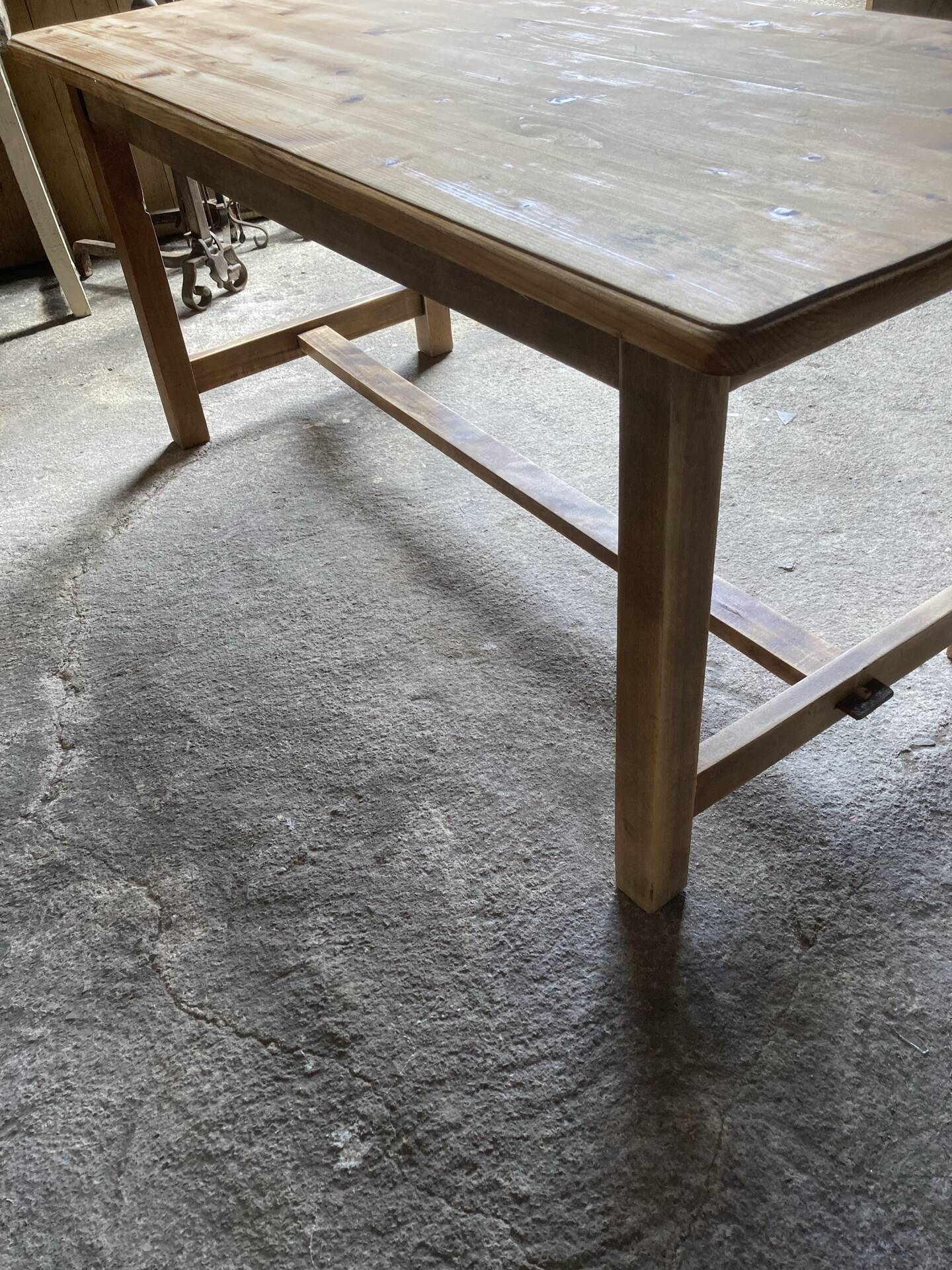 Table de ferme plateau brut 4-6 repas