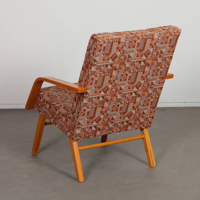 Paire de fauteuils en bois des années 1970
