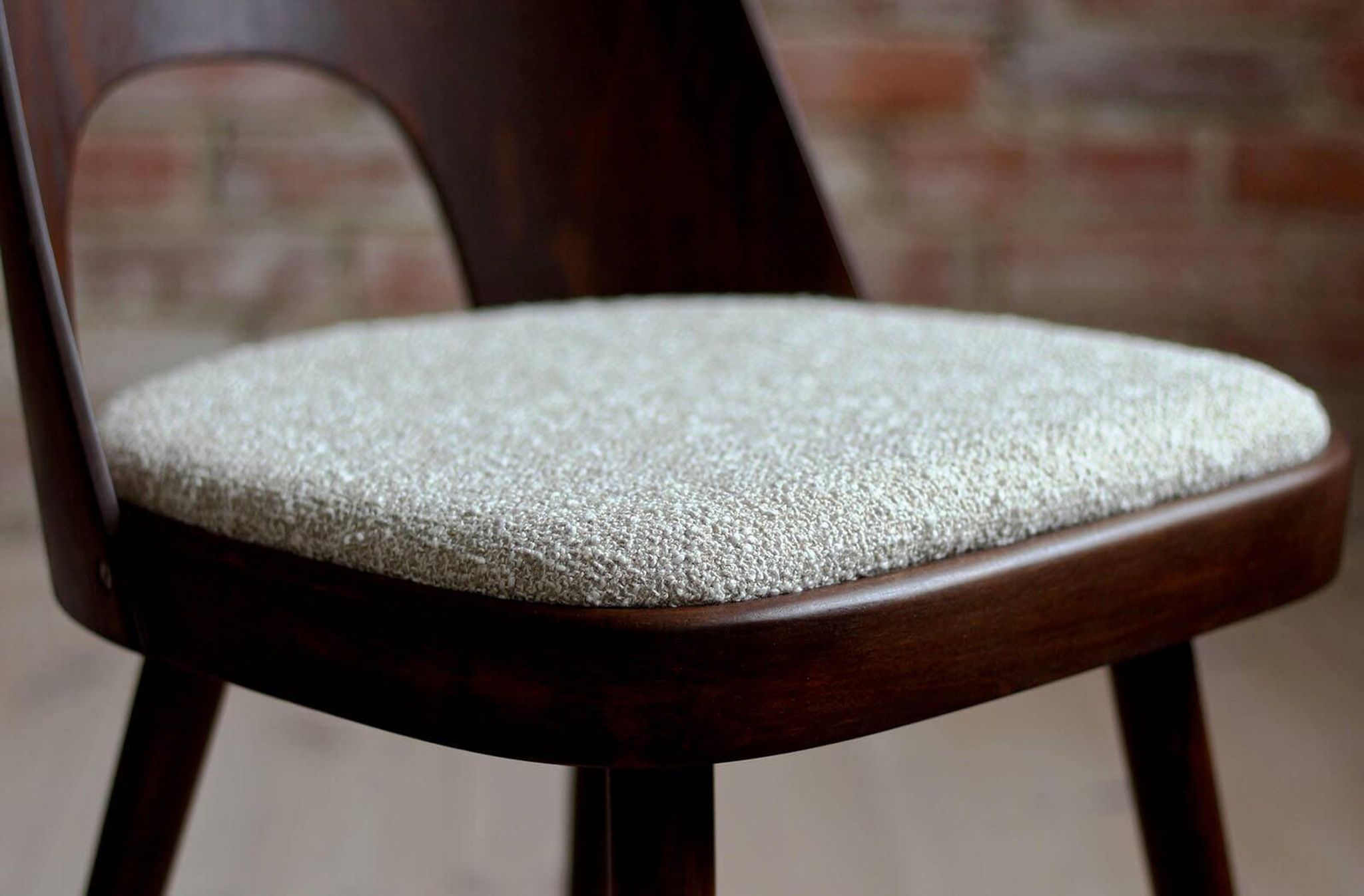 Set of 6 Dining Chairs by Oswald Haerdtl, Reupholstered in Kvadrat Fabric
