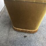 Pair of upholstered velvet armchairs