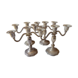 Quatuor de chandeliers 3 feux