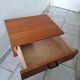 "Brissac" model bedside table veneer teak feet vintage spindles 50 60