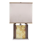 Romeo Rega Hollywood Regency Style Table Lamp in Brass and Chrome