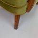 Danish art deco green velvet lounge chairs, 1940s. set of 2
