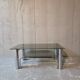 Table basse chromée