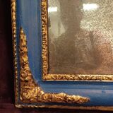 Small antique gilded patinated mirror