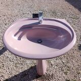Vintage 70s Pink Washbasin